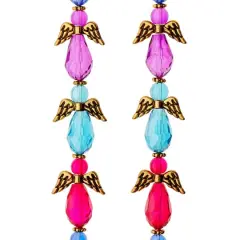 Multicolor Glass & Metal Angel Beads by Bead Landing&trade;
