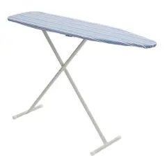Household Essentials Ironing Board with Steel Top and Striped Design