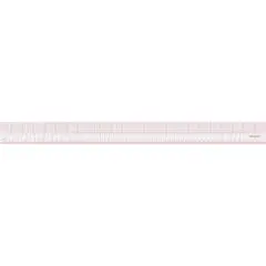 Westcott&reg; 8ths Clear Beveled Ruler
