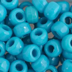 John Bead 9mm Opaque Plastic Pony Beads, 1,000ct. Turquoise