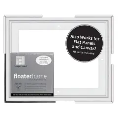 Ampersand&trade; 8" x 10" White Thin Edge Floaterframe