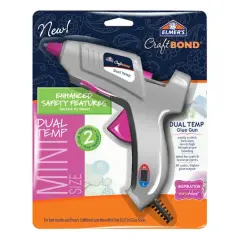 Elmer's&reg; Mini Size Dual Temp Enhanced Safety Hot Glue Gun