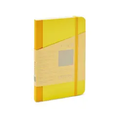 Fabriano&reg; Ecoqua Plus Fabric-Bound Blank Notebook Yellow