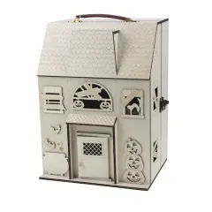 12.25" DIY Haunted Dollhouse Wood D&eacute;cor by Make Market&reg;