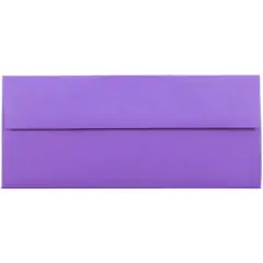 JAM Paper#10 Business Bright Hue Recycled Envelopes, 50ct. Violet Purple