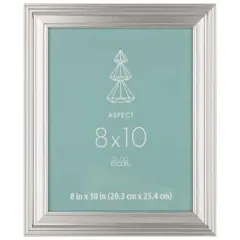 Silver Wide 8" x 10" Frame, Aspect by Studio D&eacute;cor&reg;