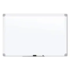 U Brands White Aluminum 36" x 24" Magnetic Porcelain Steel Dry Erase Board