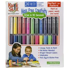 Kwik Stix&trade; Thin Stix&trade; 24 Color Tempera Paint Set
