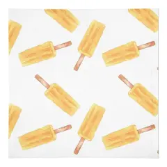Orange Popsicle Pattern 10" x 10" Cotton Twill Napkin