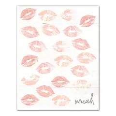 Muah Lips Canvas Art
