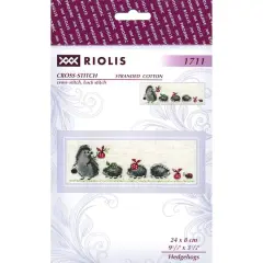 RIOLIS Hedgehogs Cross Stitch Kit