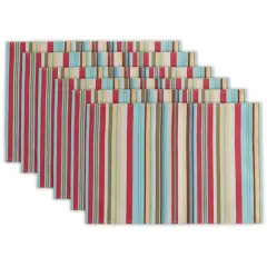 DII&reg; Summer Stripe Outdoor Placemats, 6ct.