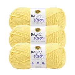 3 Pack Lion Brand&reg; Basic Stitch Anti Pilling&trade; Yarn Lemonade