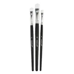 Scrubber White Taklon 3 Piece Mixed Media Brush Set by Artist's Loft&reg;