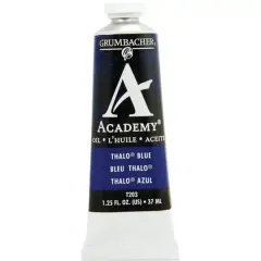 Grumbacher&reg; Academy&reg; Oil Color, 37mL Thalo Blue Shade