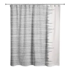 Jagged Line Shower Curtain