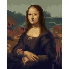 8" x 10" Mona Lisa Paint-by-Number Kit with Wood Display Hanger by Artist's Loft&reg;