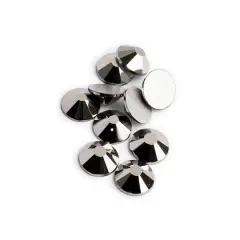 John Bead Crystal Lane SS12 Glass Round Flatback Rhinestones, 2,880ct. Hematite