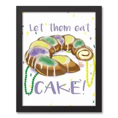Let Them Eat Cake Floating Framed Canvas