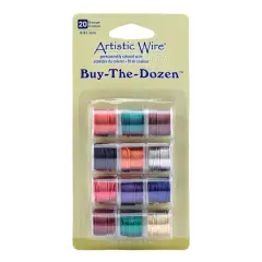 Artistic Wire&reg; Buy-The-Dozen 20 Gauge Assorted Colored Wire Set