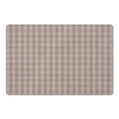 Plaid Floor Mat Mauve