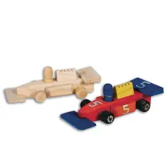 S&S Worldwide&reg; Unfinished Wooden Race Car, 12ct.