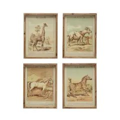Hello Honey&reg; Animal Wood Framed Wall D&eacute;cor Set