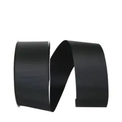 The Ribbon Roll 2.25" x 50yd. Grosgrain Allure Solid Ribbon Black