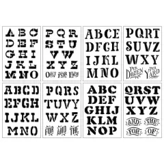 Alphabet Farmers Market Stencils, 7" x 10" by Craft Smart&reg;