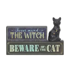 8" Beware of the Cat Tabletop Sign by Ashland&reg;