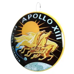 Apollo 13 Dome Metal Wall Sign