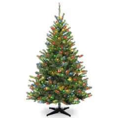 6ft. Pre-Lit Kincaid Spruce Artificial Christmas Tree, Multicolor Lights