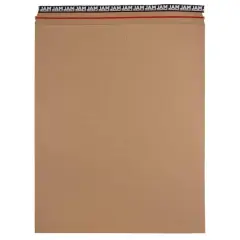 JAM Paper 17" x 21" Brown Kraft Flat Photo Mailer Peel & Seal Closure Envelopes, 6ct.