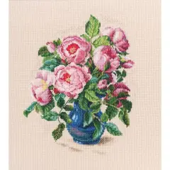 RTO Tender Rose Buds Cross Stitch Kit