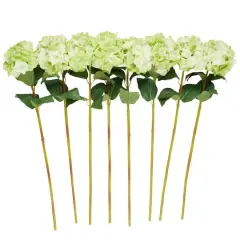 32" Green Hydrangea Artificial Flower Stem, 8ct.