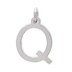 Sterling Silver Alphabet Charm by Bead Landing&trade; Q