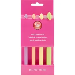 Boye&reg; Plastic Crochet Hook Set, L-P