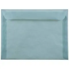 JAM Paper 9" x 12" Booklet Vellum Envelopes, 25ct. Ocean Blue