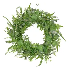 26" Mixed Leaf Greenery Wreath