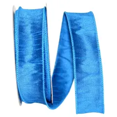 Reliant 1.5" x 20yd. Dupioni Wired Ribbon Royal