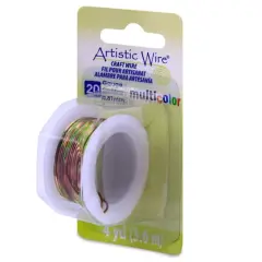 Artistic Wire&reg; 20 Gauge Multicolor Tarnish Resistant Colored Copper Craft Wire, 4yd. Brown/Green/Gold