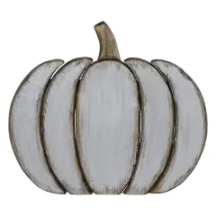 14" Blue & Brown Halloween Pumpkin Tabletop Decoration
