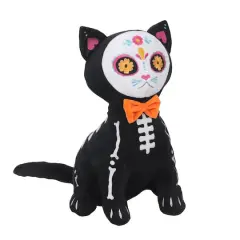 15.5" Sugar Skull Cat Tabletop D&eacute;cor by Ashland&reg;