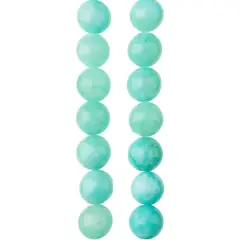 Light Teal Quartzite Round Beads, 8mm by Bead Landing&trade;