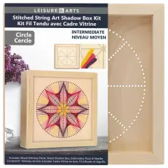 Leisure Arts&reg; Circle Stitched String Art Shadow Box Kit
