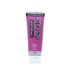 Daler-Rowney&reg; Graduate Acrylic Paint, 120mL 433 Purple