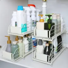 NEX&trade; 2-Tier Under Sink Cabinet Organizer with Sliding Basket Drawer