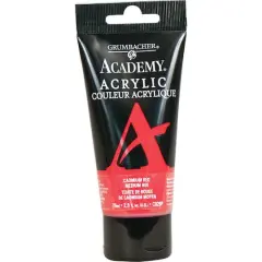 Grumbacher&reg; Academy&reg; Acrylic, 2.5oz. CO29P Cadmium Red Medium