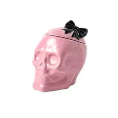 8" Pink Skeleton Ceramic Cookie Jar by Ashland&reg;