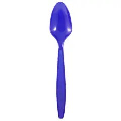 JAM Paper Plastic Spoons, 100ct. Royal Blue